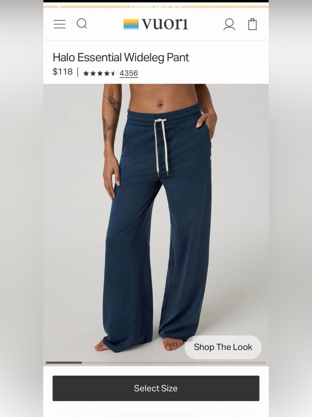 NWT Vuori Halo Essential Wideleg pants 🔥